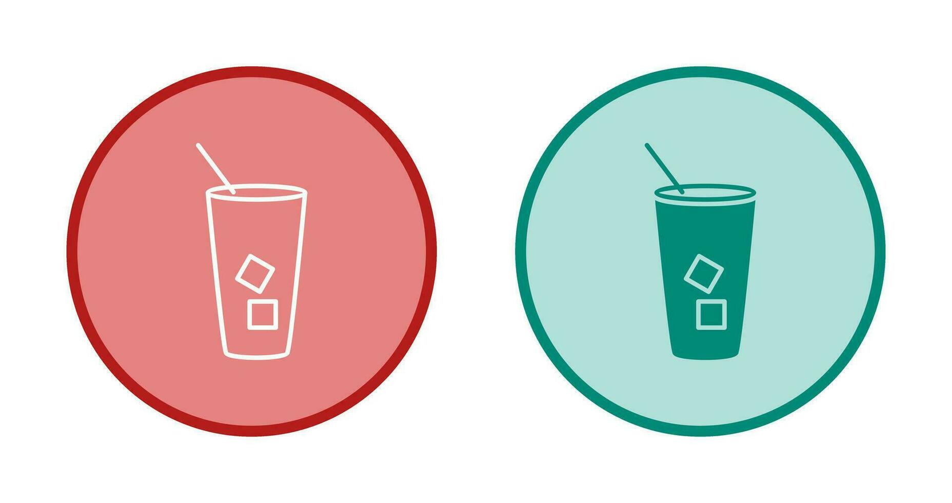 Iced Coffee Vector Icon