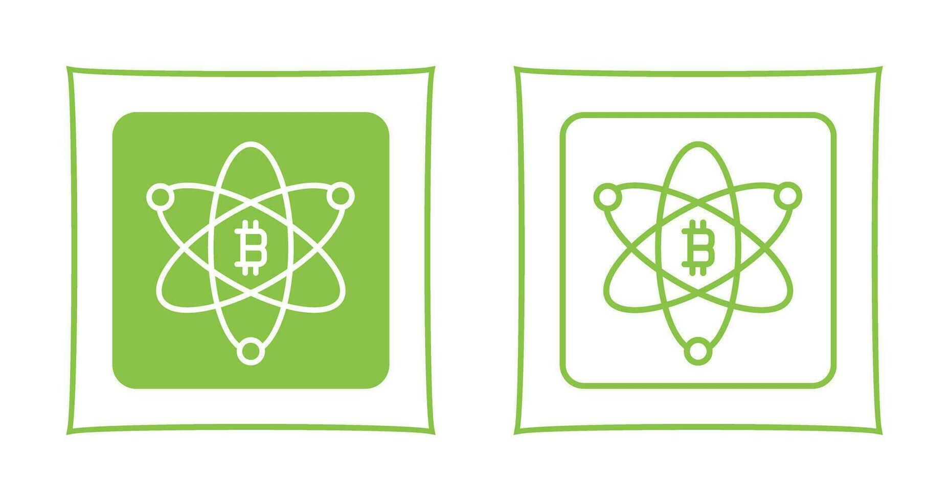 Bitcoin Science Vector Icon