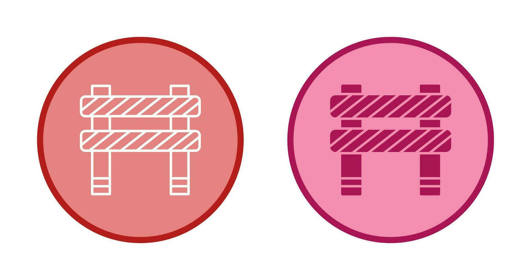 Unique Barrier Vector Icon