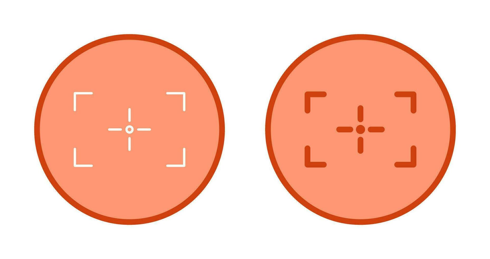 Unique Focus Vector Icon