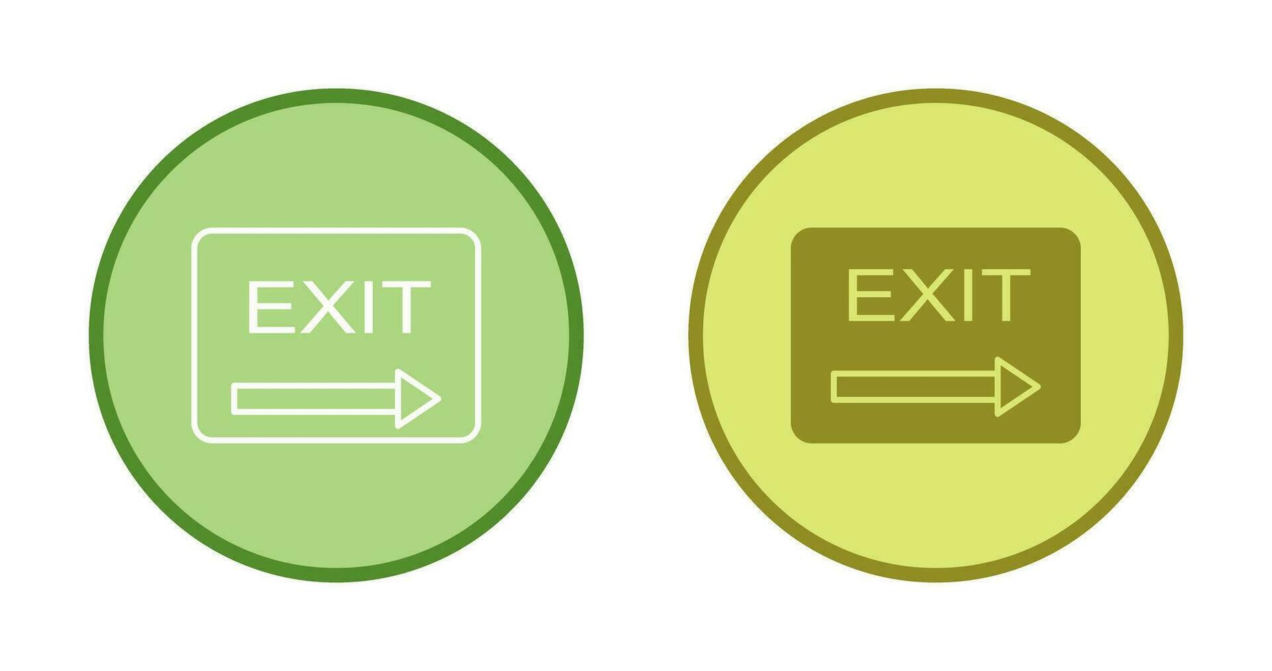 Unique Exit Vector Icon