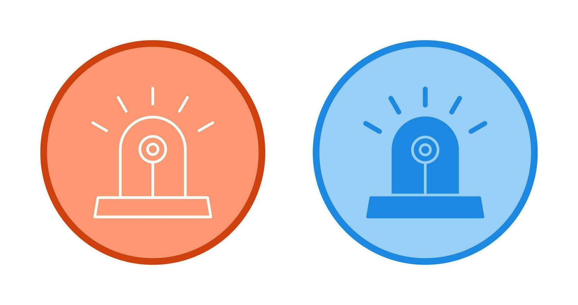 Unique Siren Vector Icon
