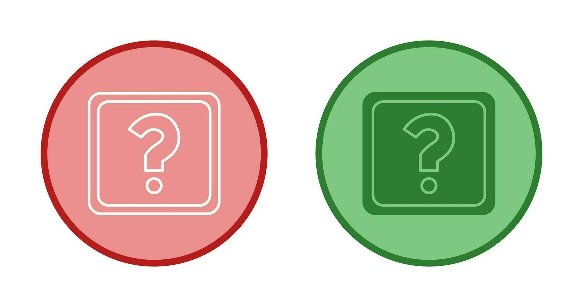 Unique Question Mark Vector Icon