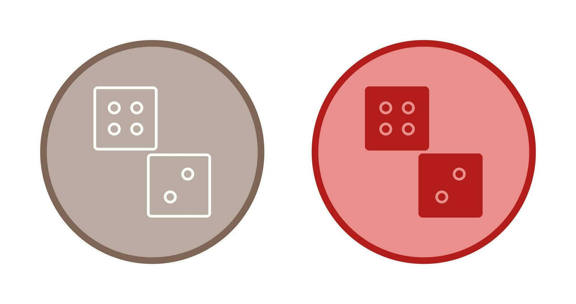 Unique Dice Vector Icon