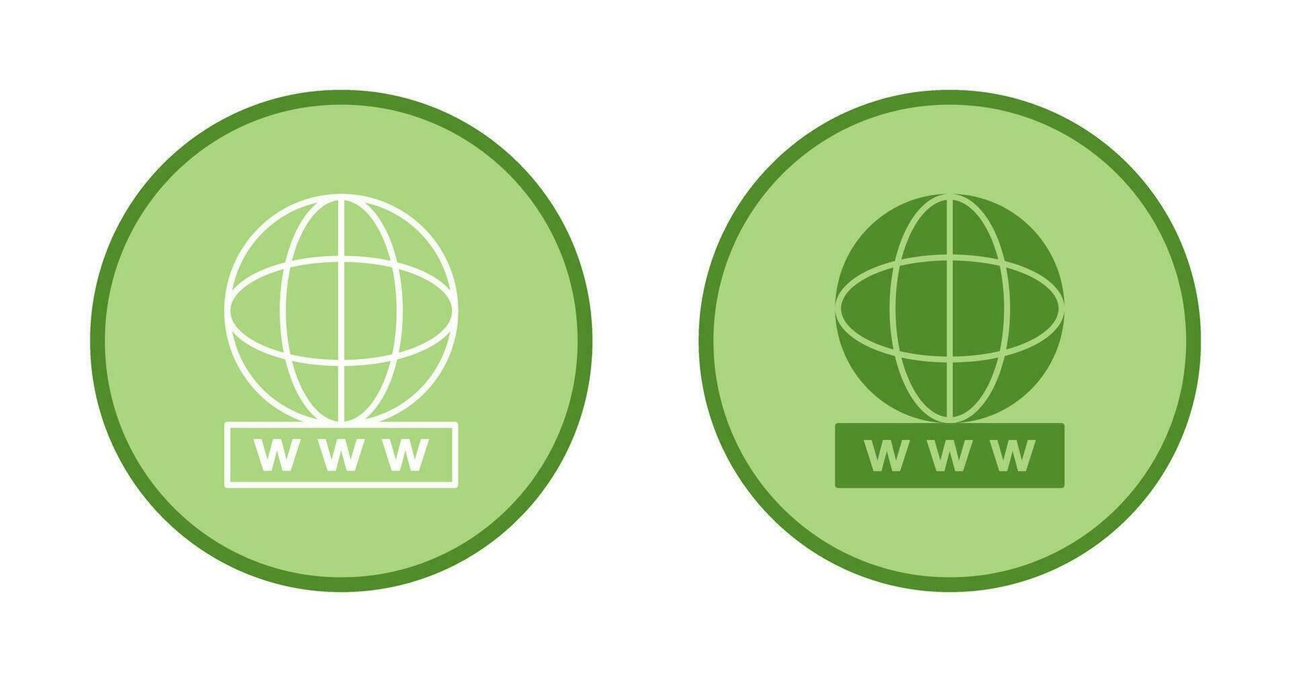 Unique World Wide Web Vector Icon