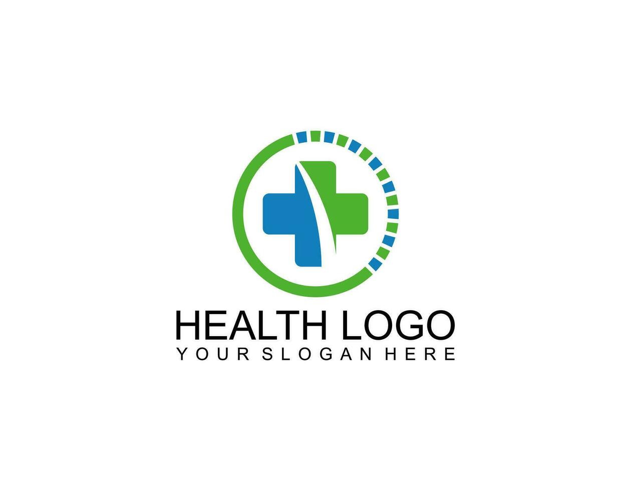 Cross plus medical logo icon design template elements vector