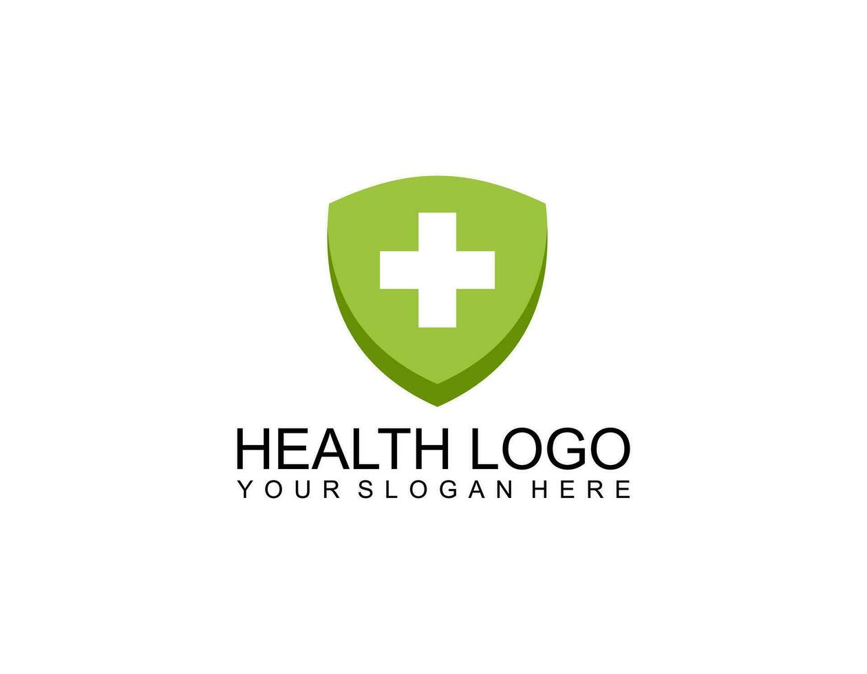 Health minimal and cool logo brand icon symbol and visual identity for health companies vector