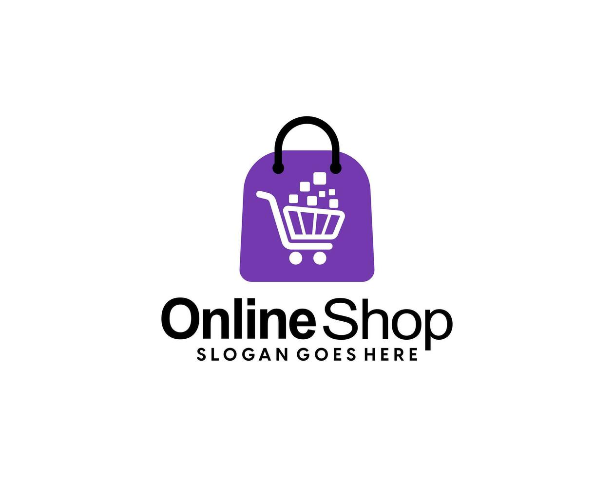 Modern gradient e commerce-logo-collection vector