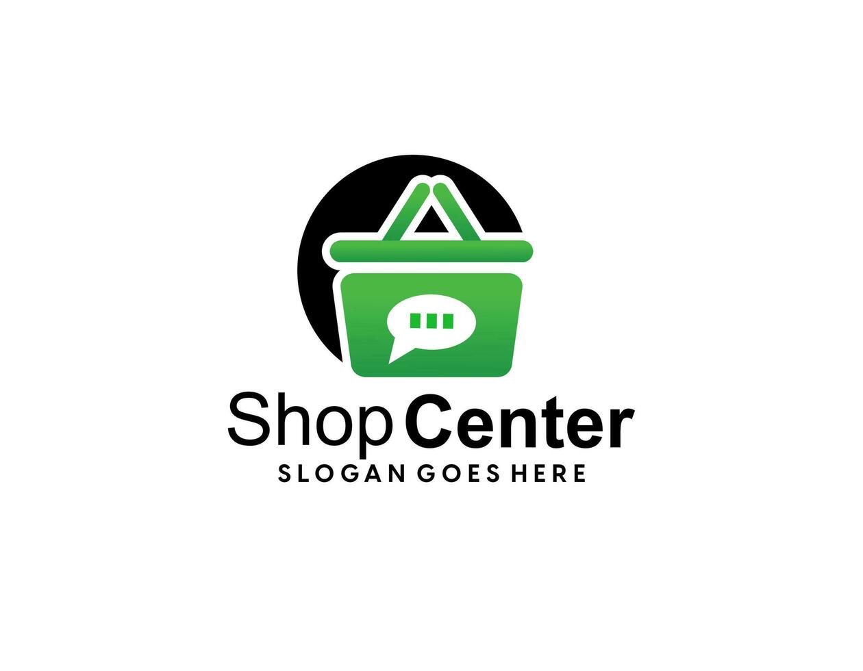 Online Shop Logo Template Design Vector