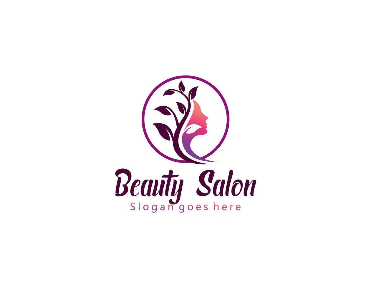 Luxury hair salon logo collection vector