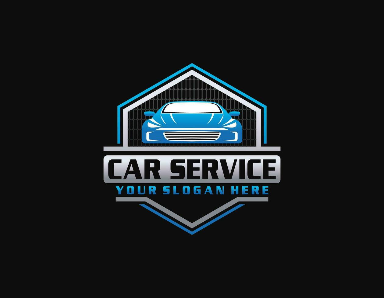 illustration of car rental logo, emblem, badges isolated on black background, dark logo with attractive color gradient. vector