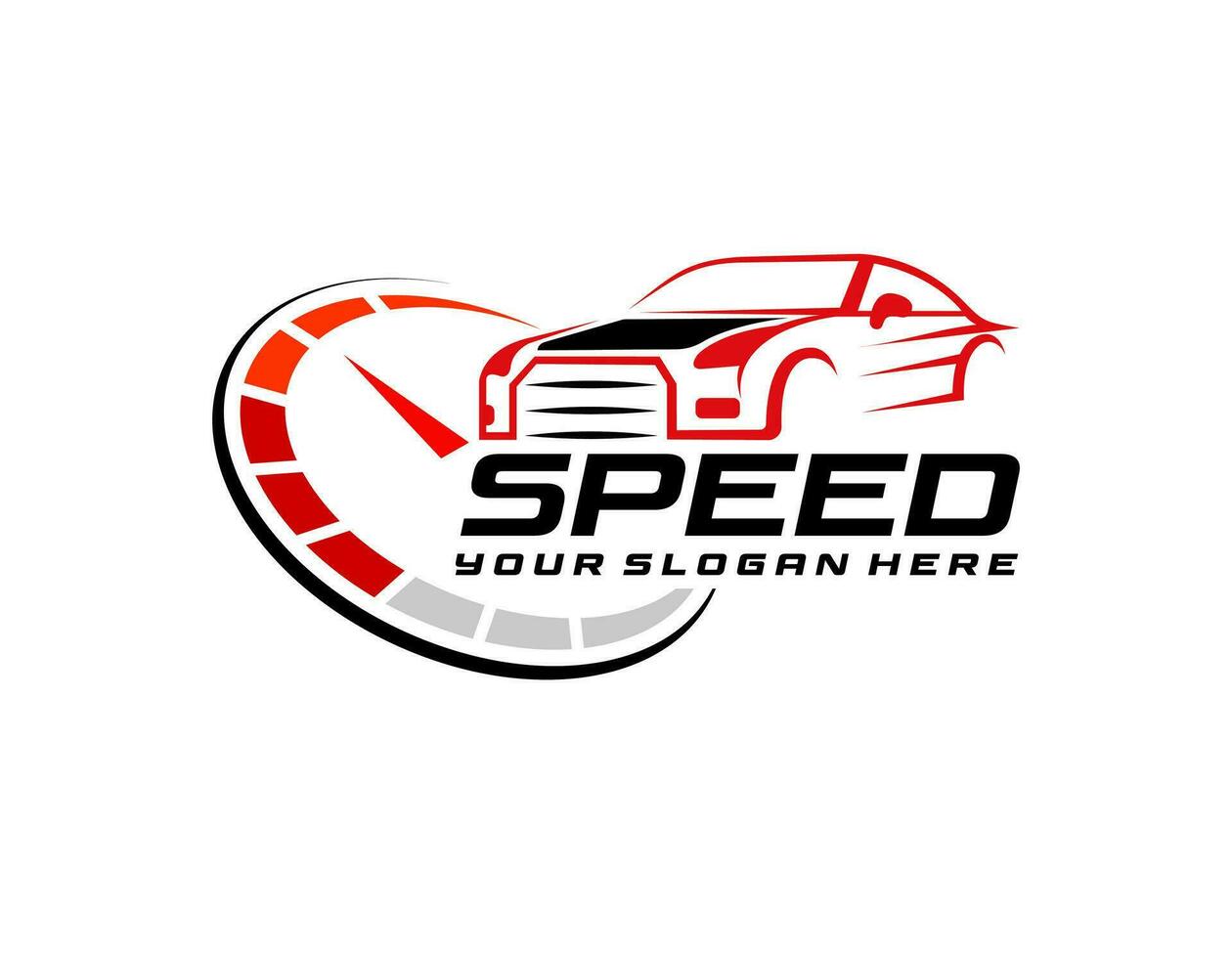 vector illustration car rental logo template, emblem, badges isolated on black background, dark logo with attractive color gradient.