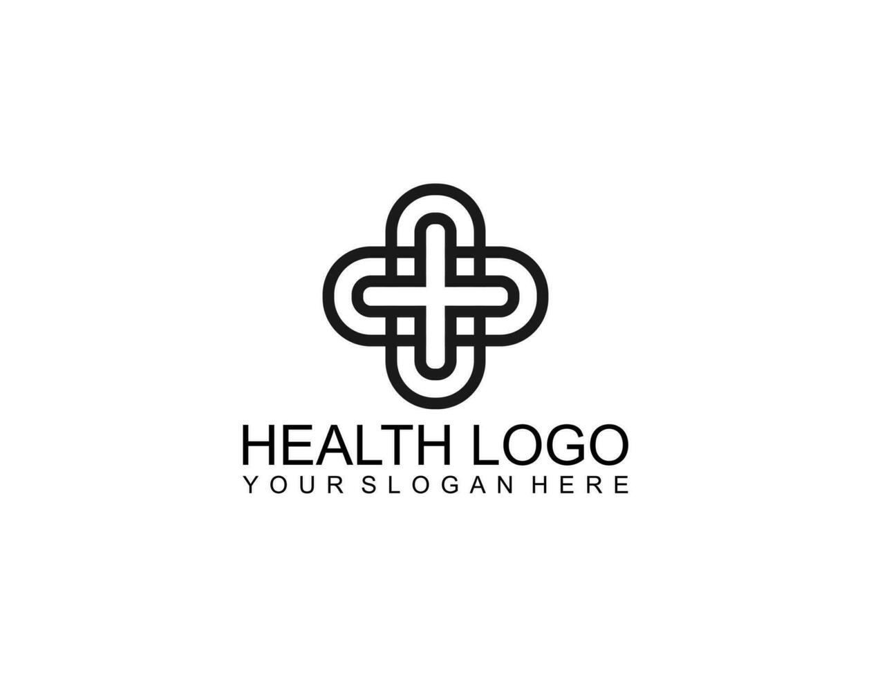 Creative Medical healthcare logo design vector