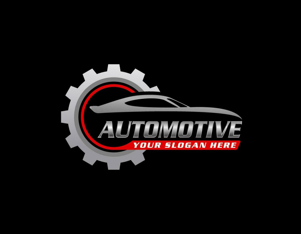 degradado auto partes logo diseño vector