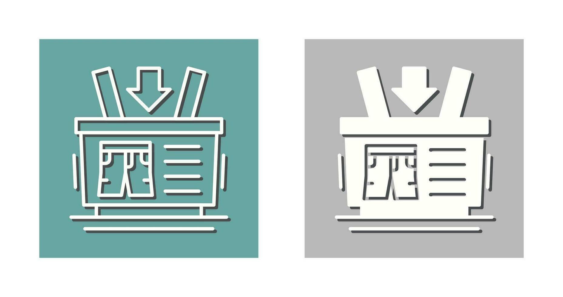 Shopping Basket Vector Icon