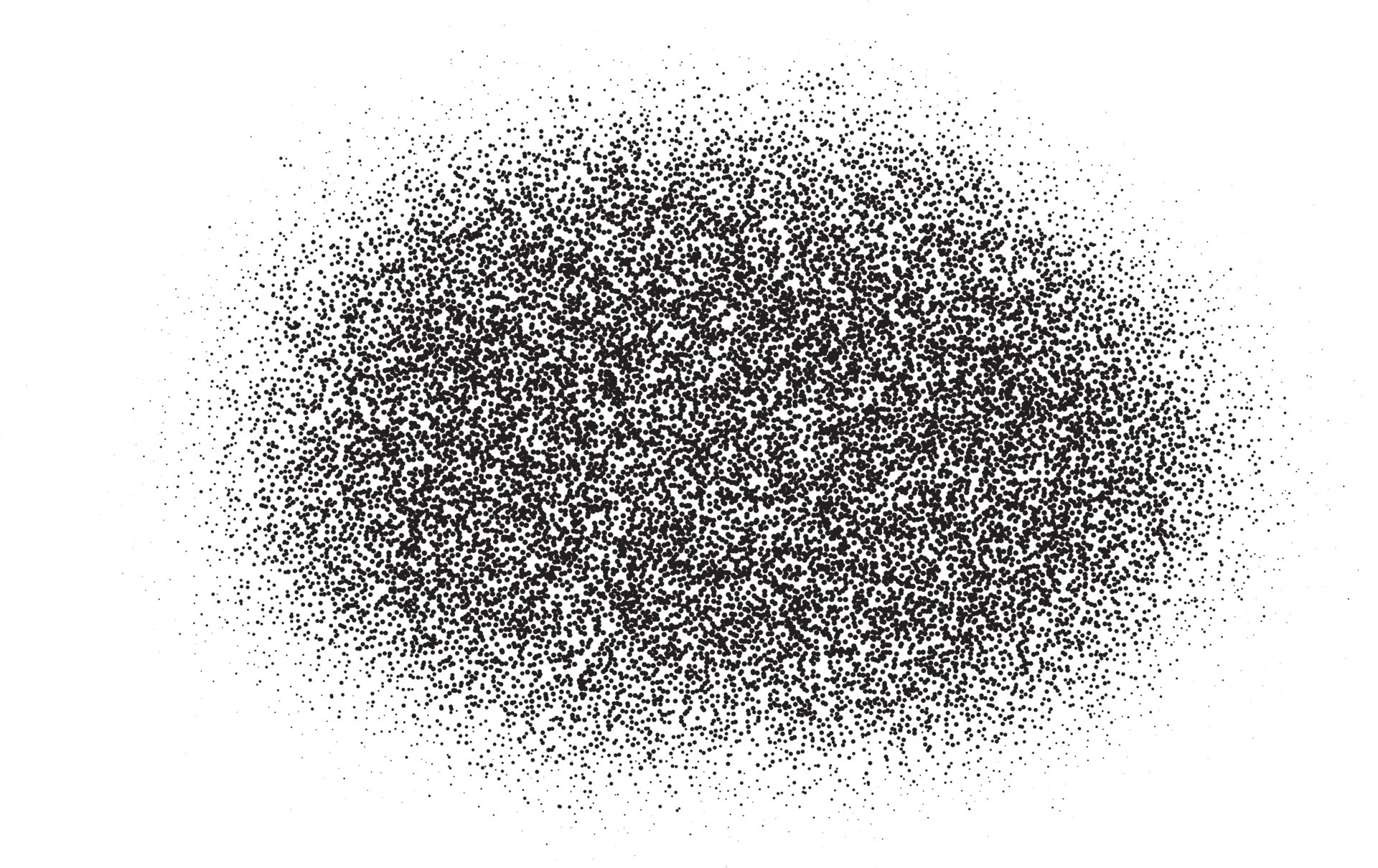 Spray paint circle stain with noise texture effect. Grainy dotted black