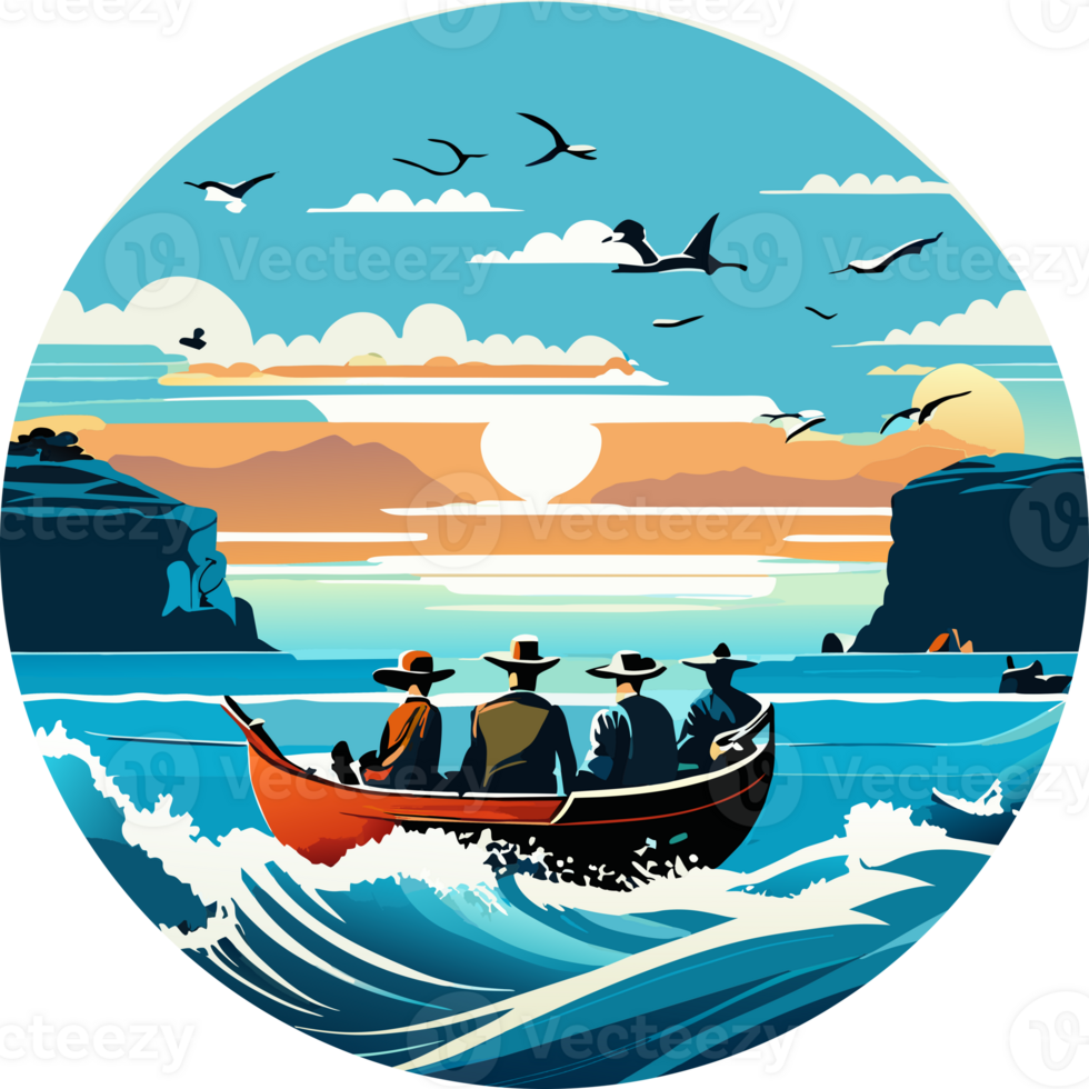 Fishermen who go out to sea. png