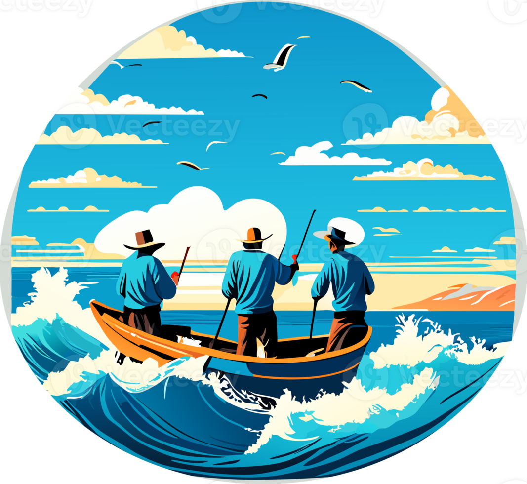 Fishermen who go out to sea. png