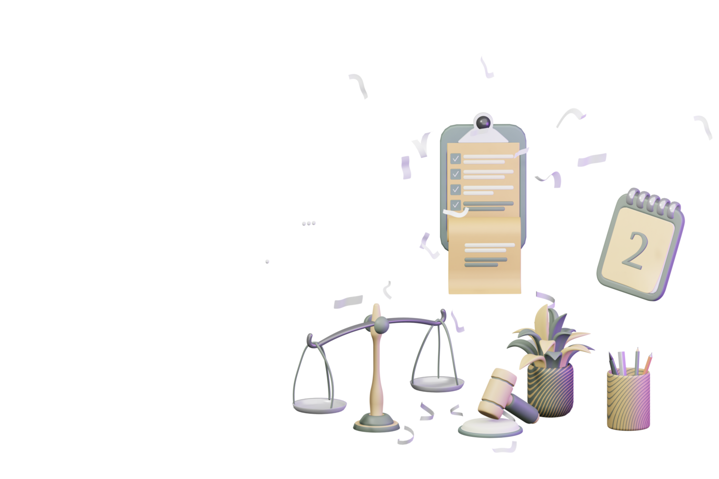3d fluxo de trabalho conceito do lei profissional advogado png