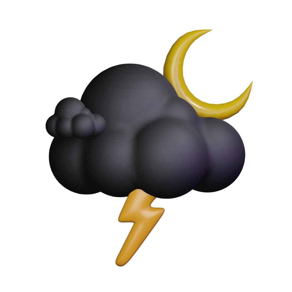 3d Wetter Symbol Nacht png