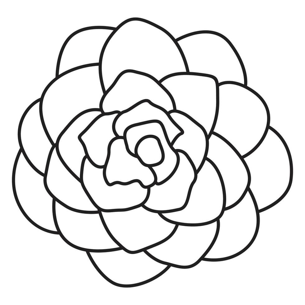 Magnolia flower vector icon design. Simple flower flat icon.