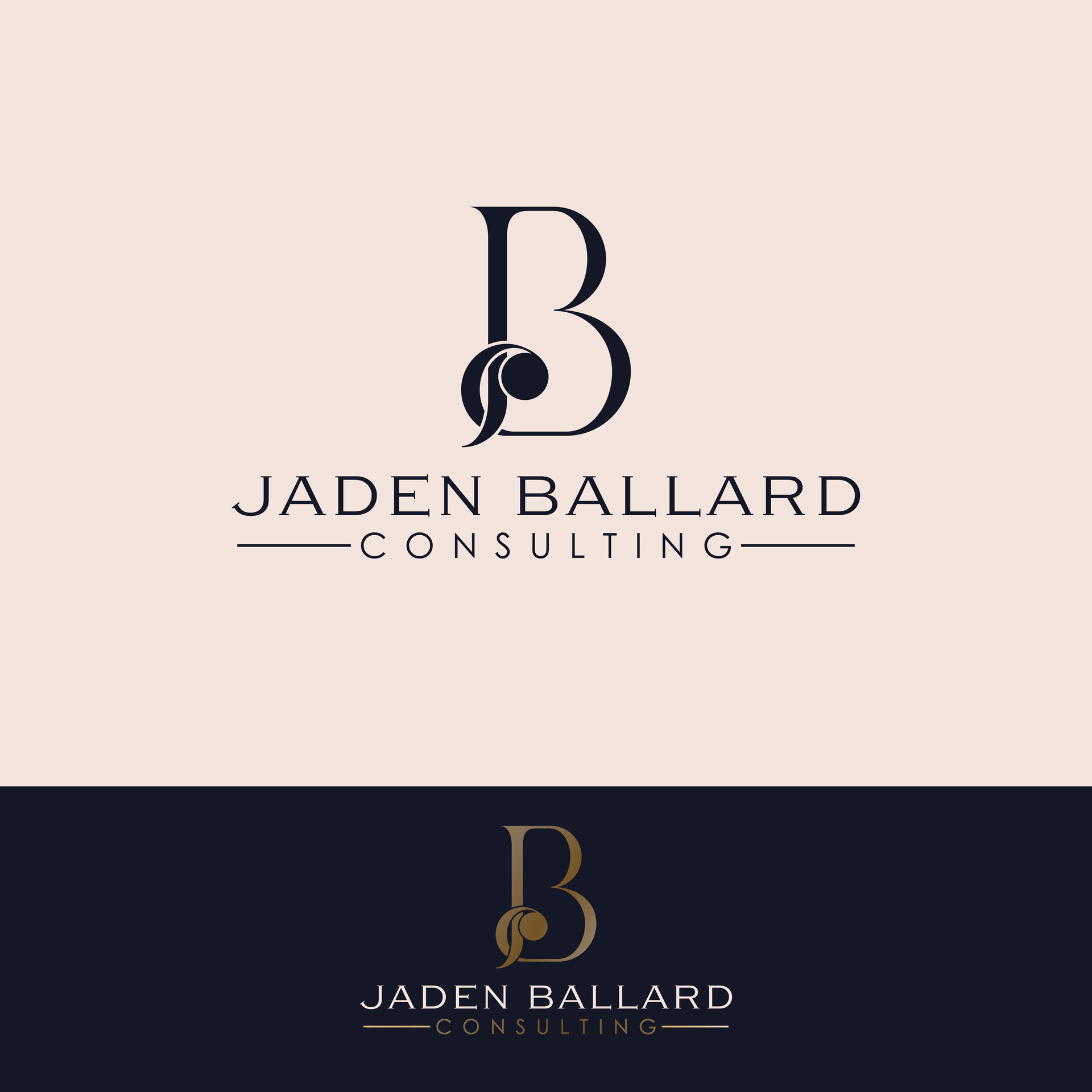 jaden ballard consultante vector logo diseño. letras j y si logotipo