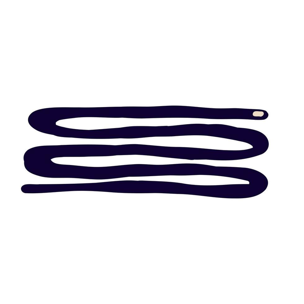 snake in modern trendy naive style. Minimalistic funky bizarre snake vector