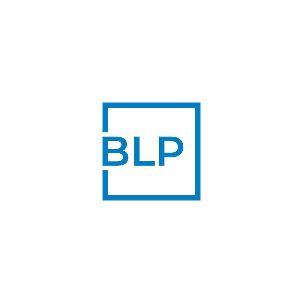 Corporate and squared letters BLPconveys professionalism, trustworthiness, integrity, reliable, seriousness, etc..eps vector