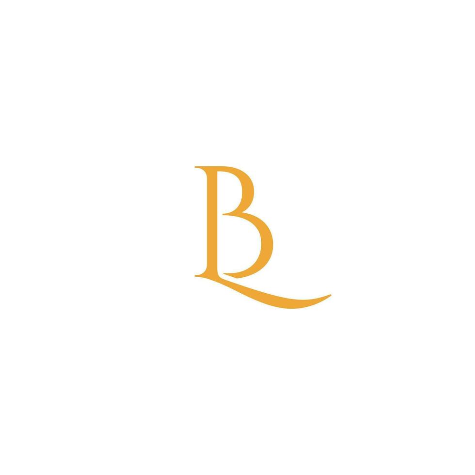 elegante letra licenciado en Derecho lb monograma logo diseño vector