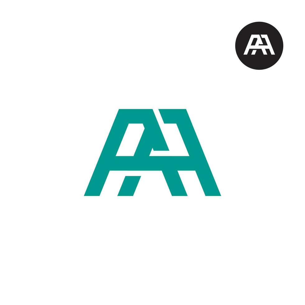 Letter AA AAA Monogram Logo Design vector