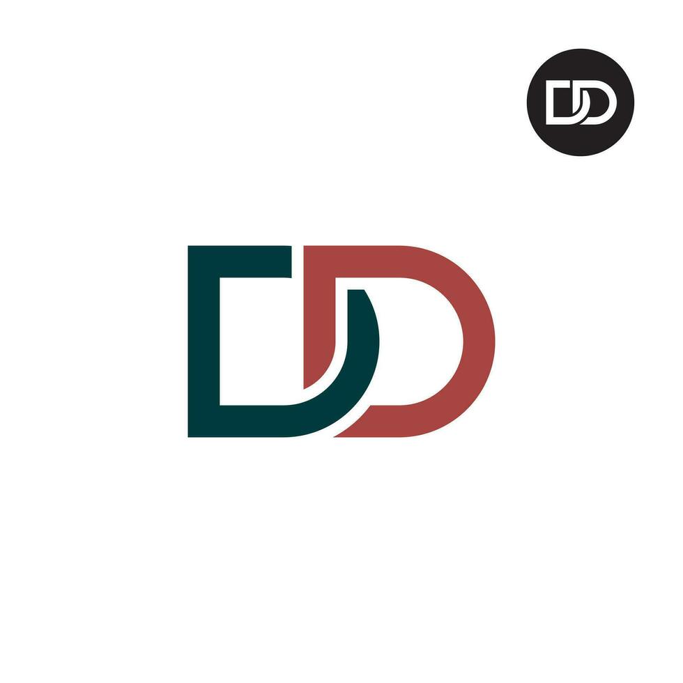 letra dd monograma logo diseño vector