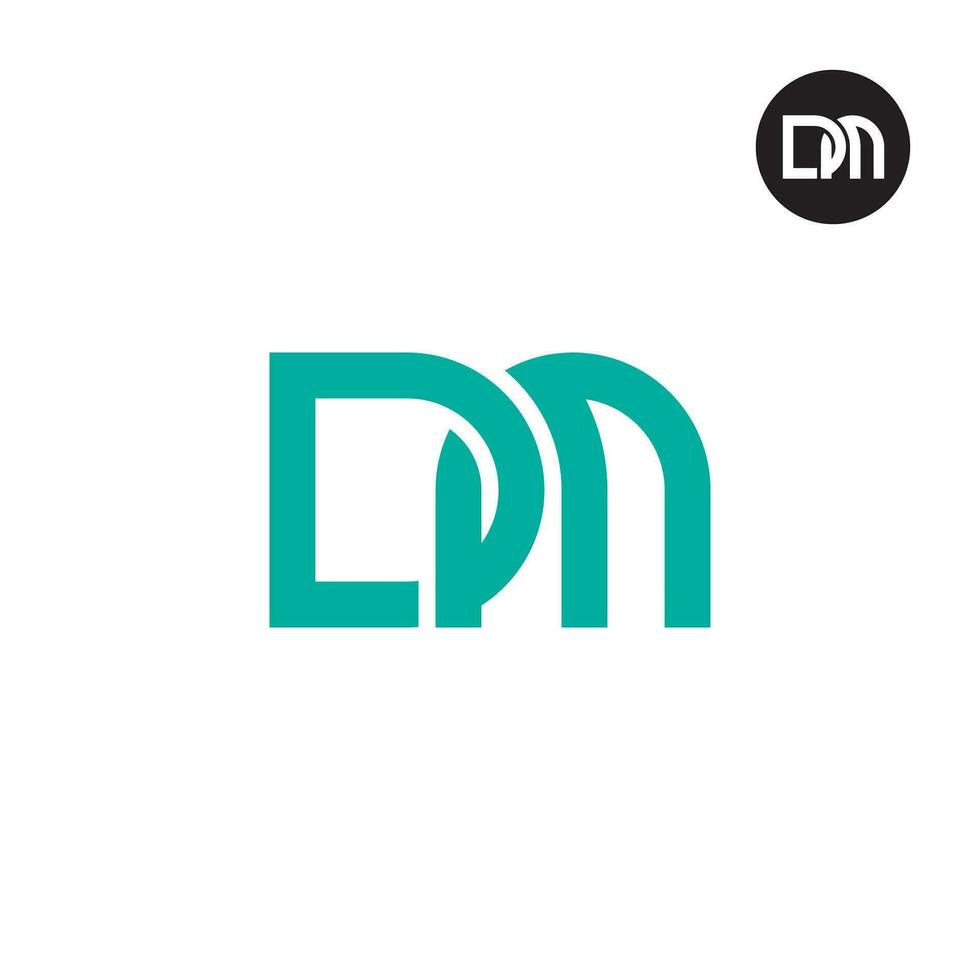 Letter DM Monogram Logo Design 24826021 Vector Art at Vecteezy