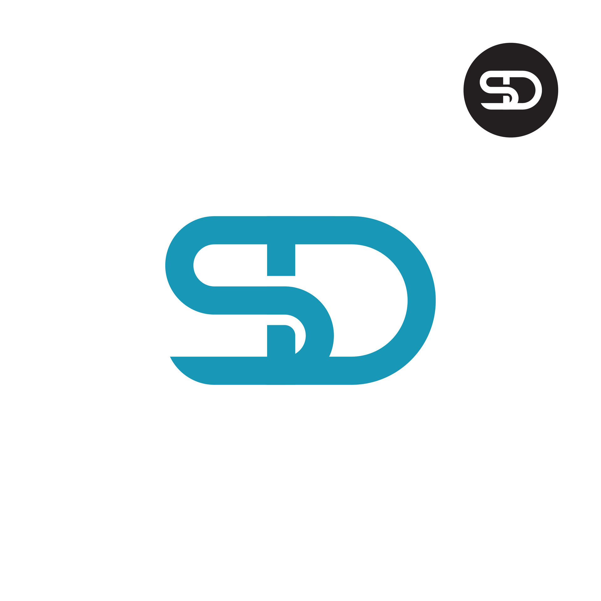 Letter SD Monogram Logo Design 24826085 Vector Art at Vecteezy