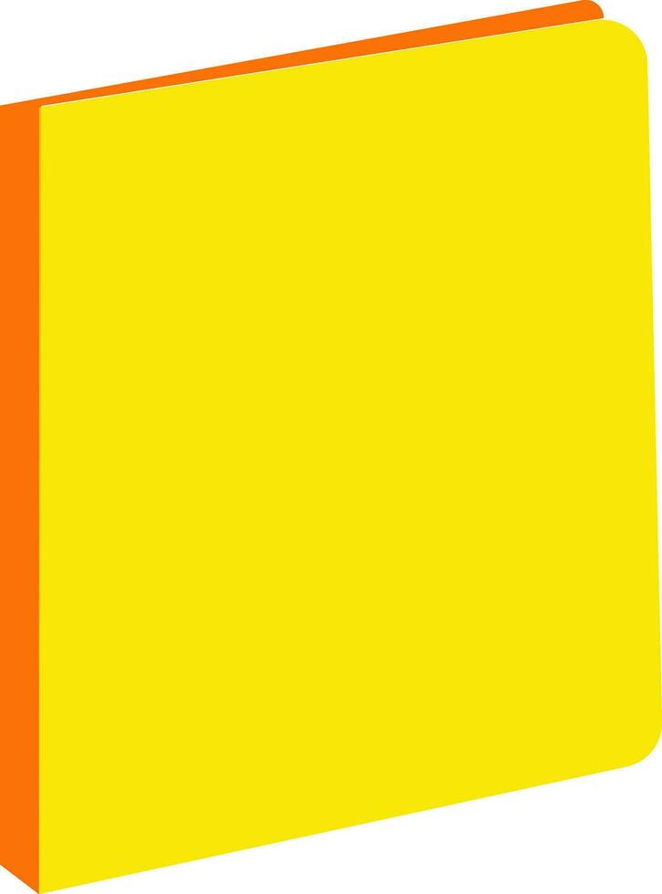 amarillo y naranja archivo en blanco antecedentes. vector