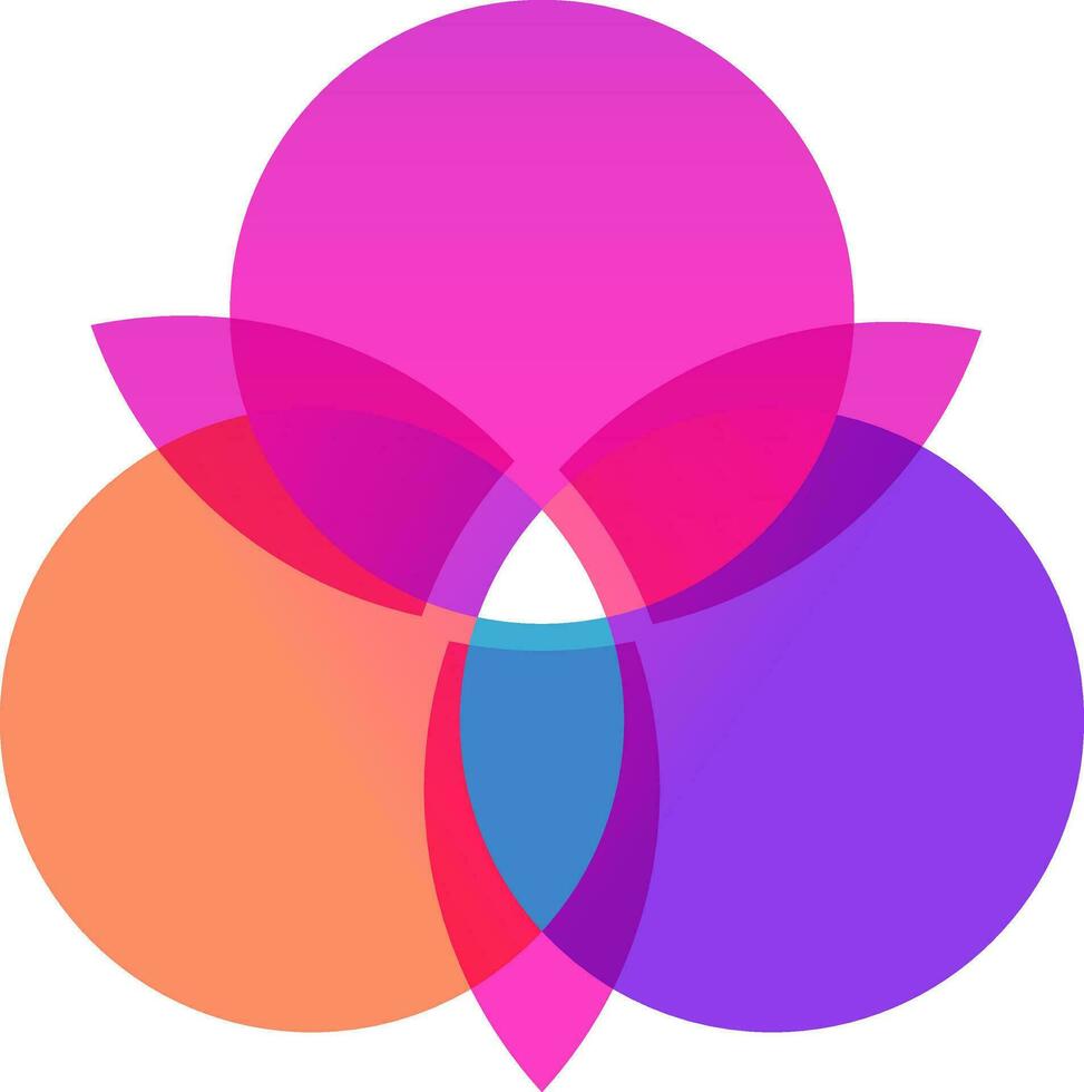 Vector circle infographic template in colorful.