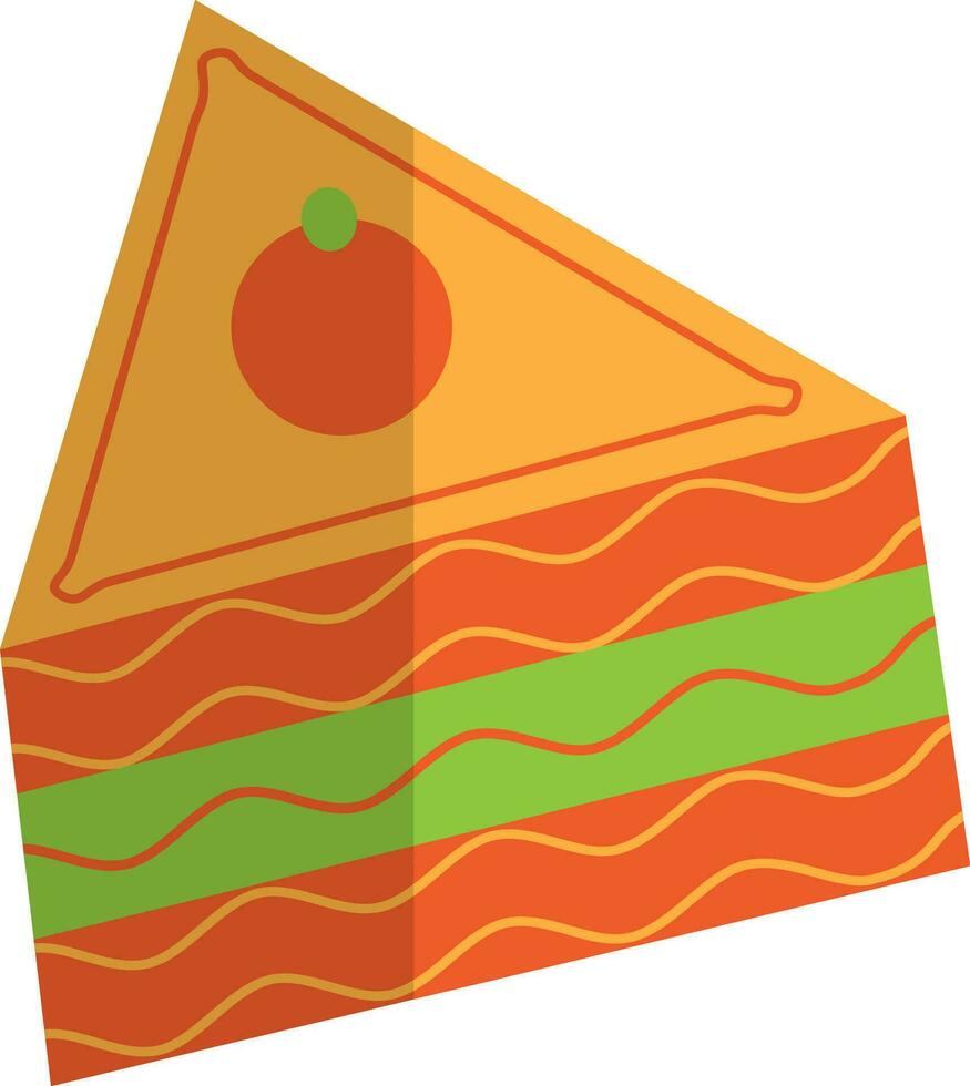 Illustration of a pastry. vector