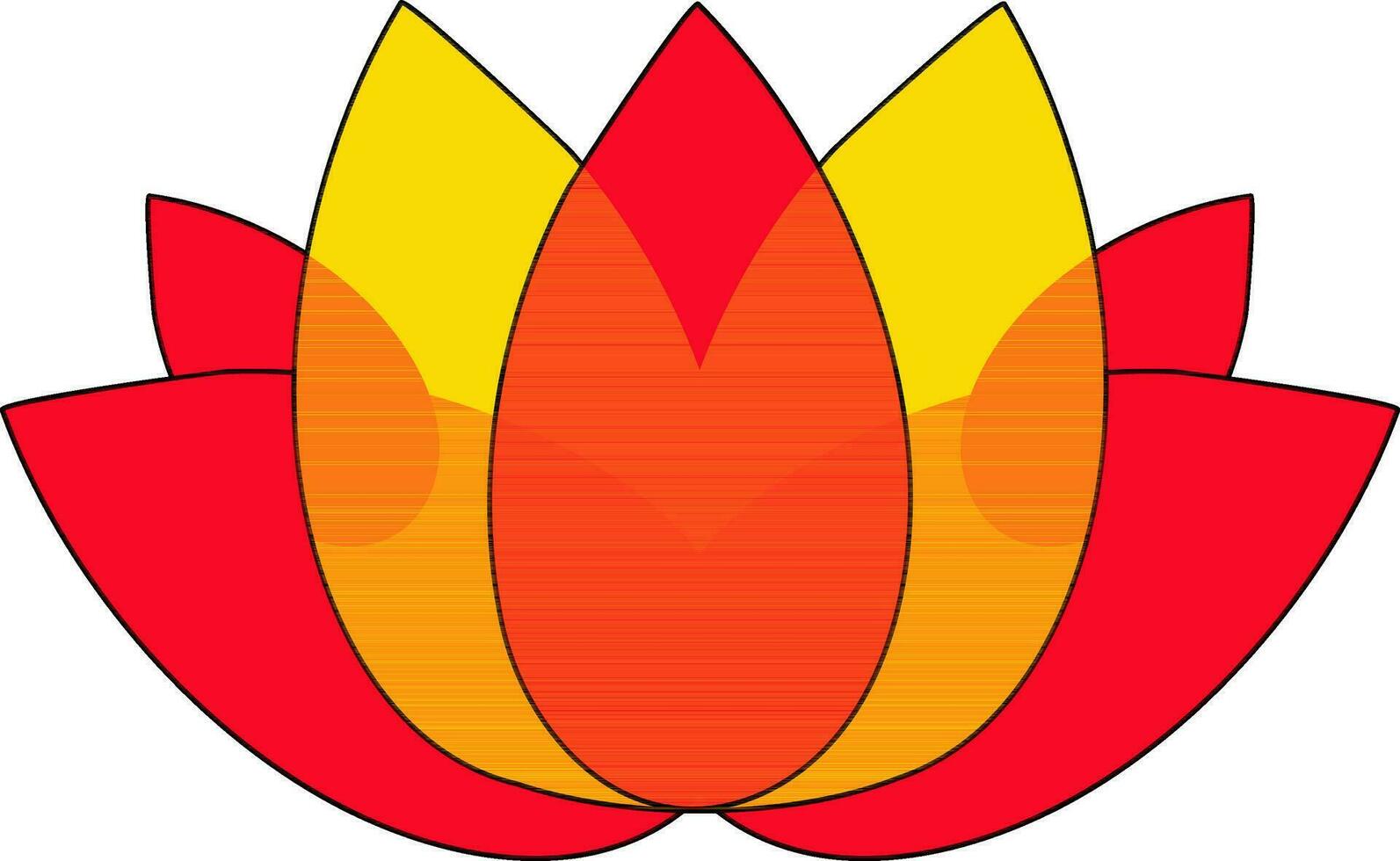 loto icono en rojo y amarillo color con ataque. vector