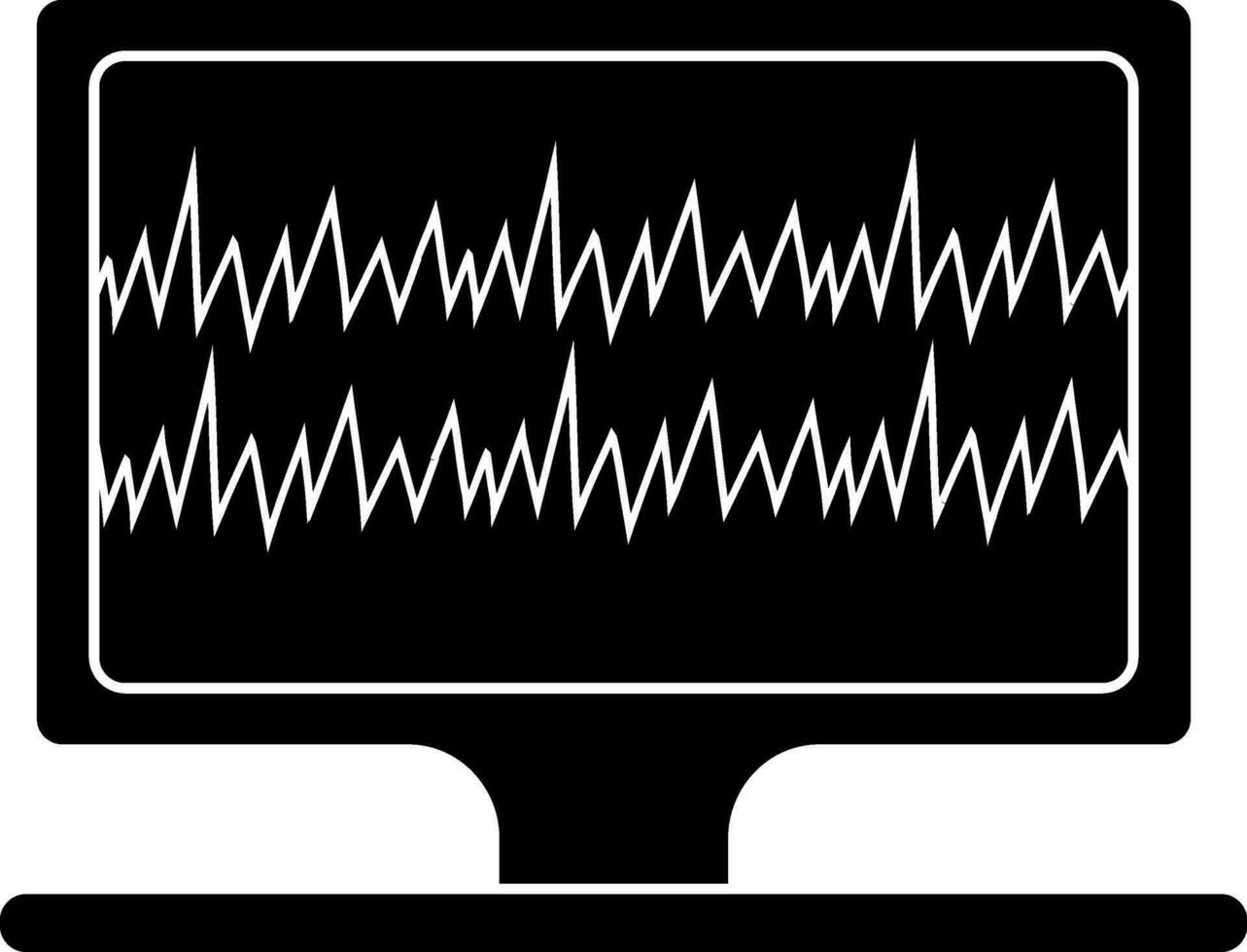 Mechanical ventilation in black and white color. vector