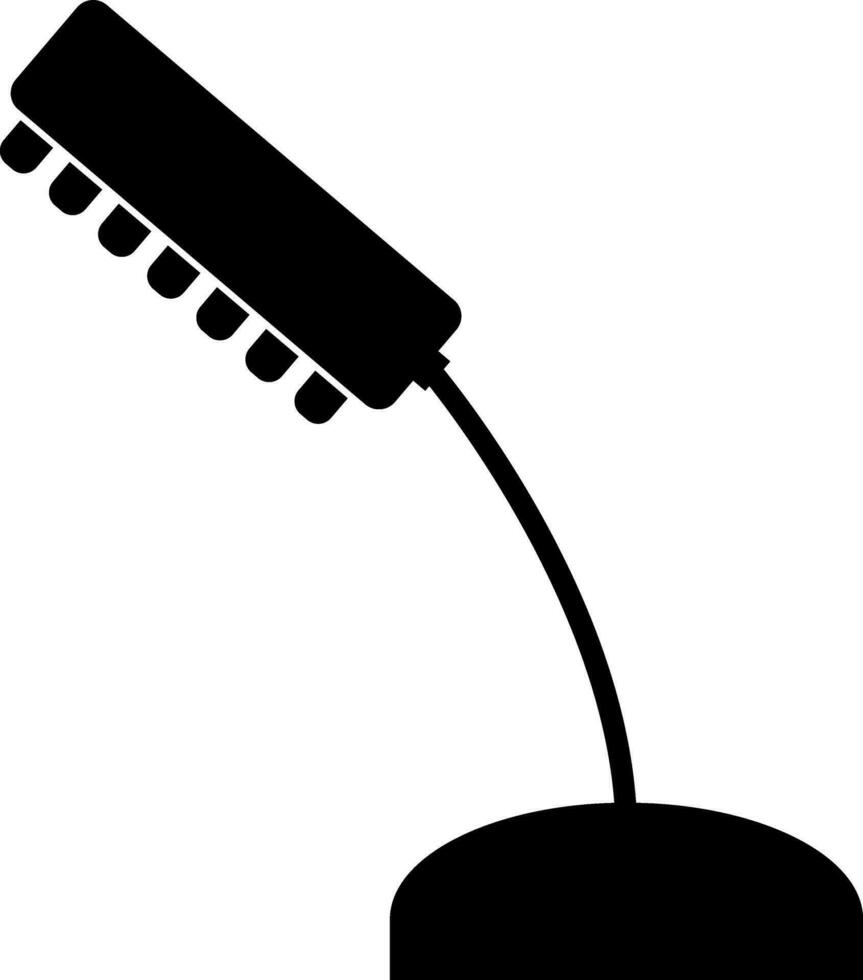 Isolated icon of table lamp, education and energy concept. vector
