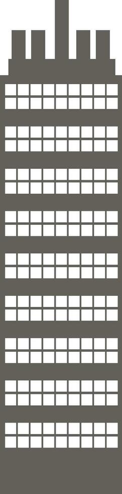 Gray color sturcture of a building in gray color. vector