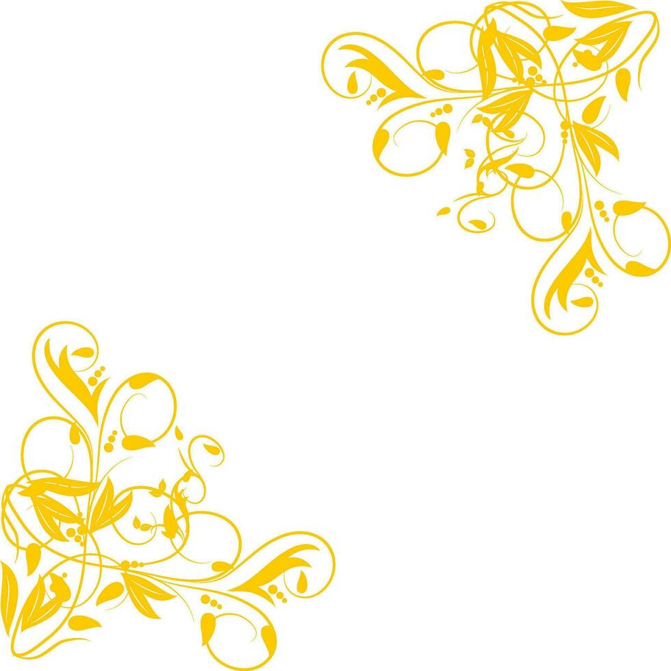 Floral design decorated background. vector