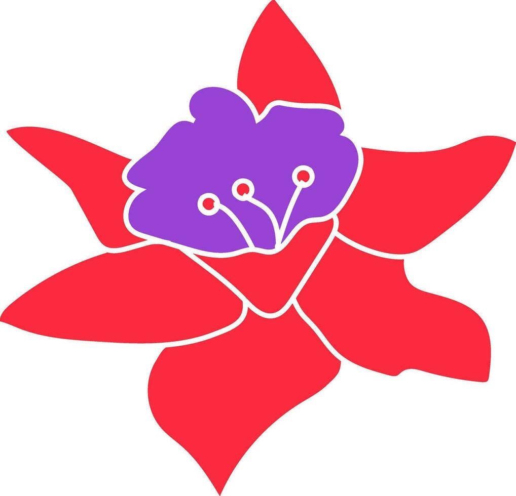 aislado ilustración de rosado flor. vector