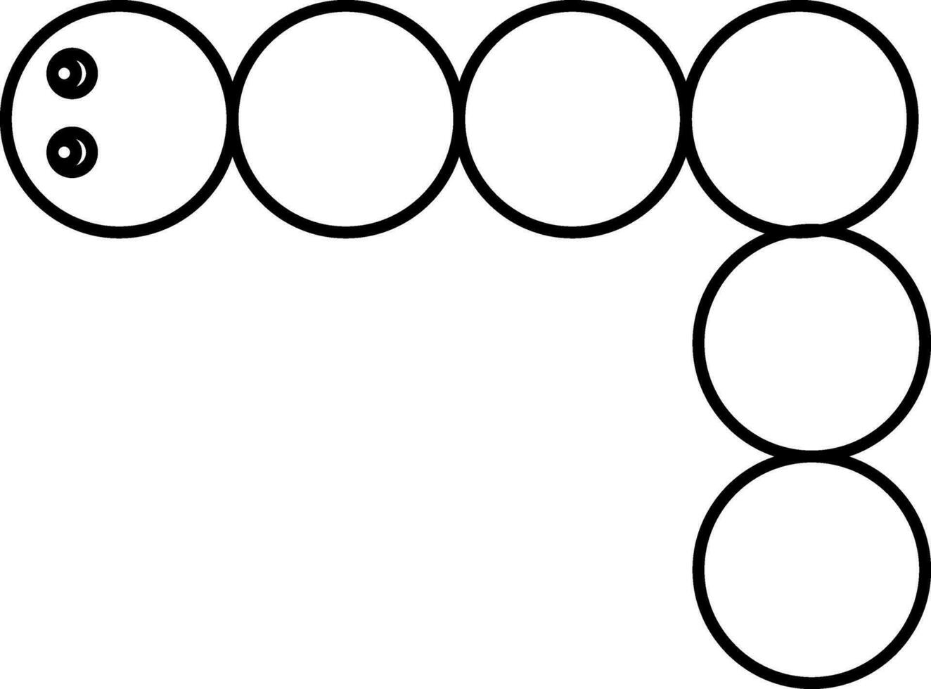 Illustration of a snake. vector