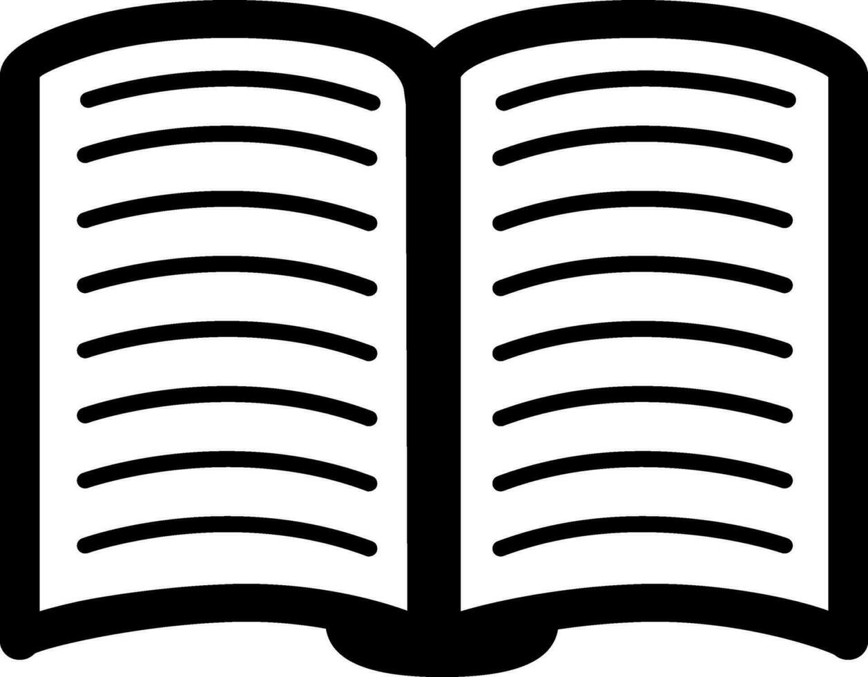 Flat illustration of a blank book. vector