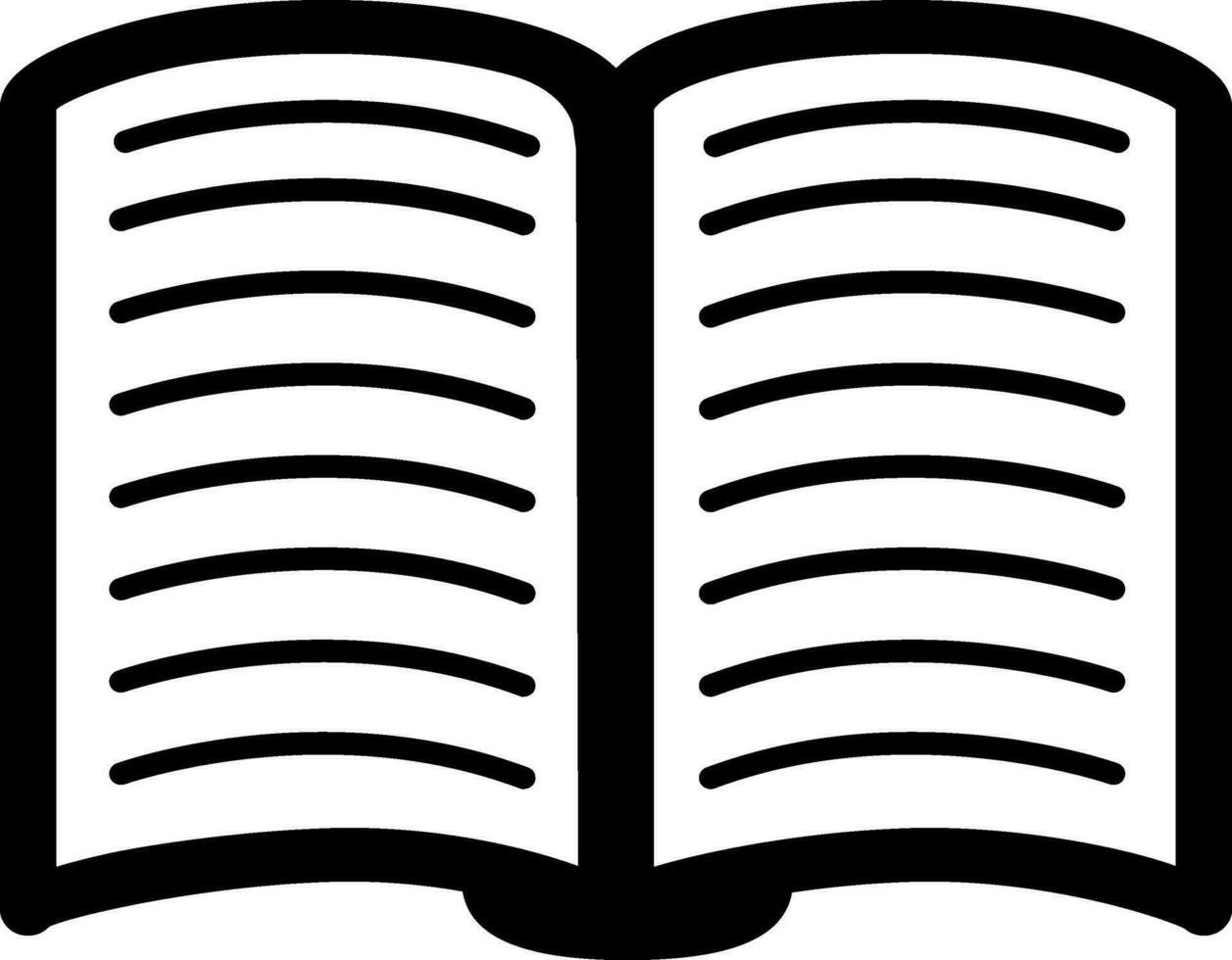 Flat illustration of a blank book. vector