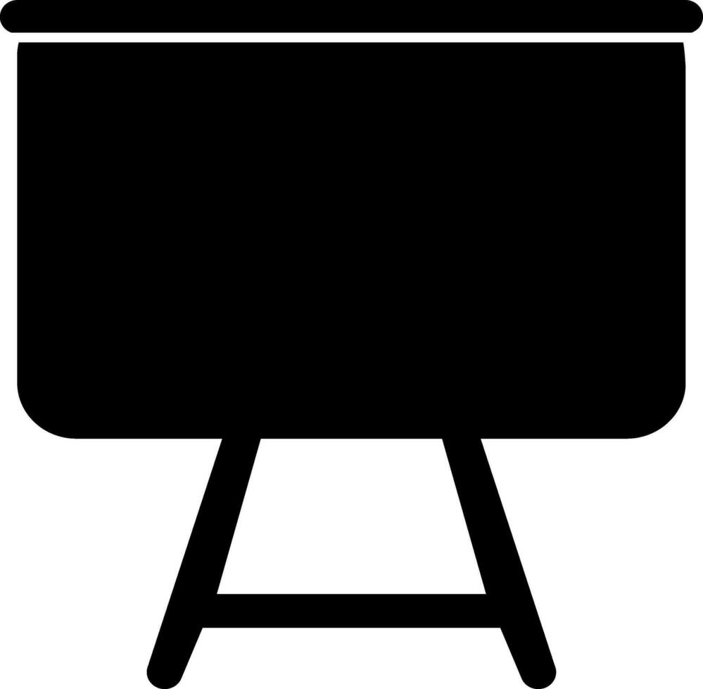 Blank board in black colour. vector