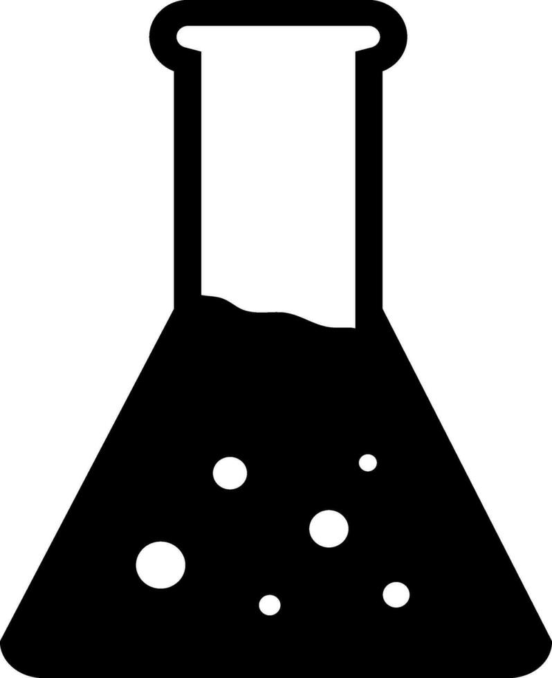 Flat illustration of a beaker. vector