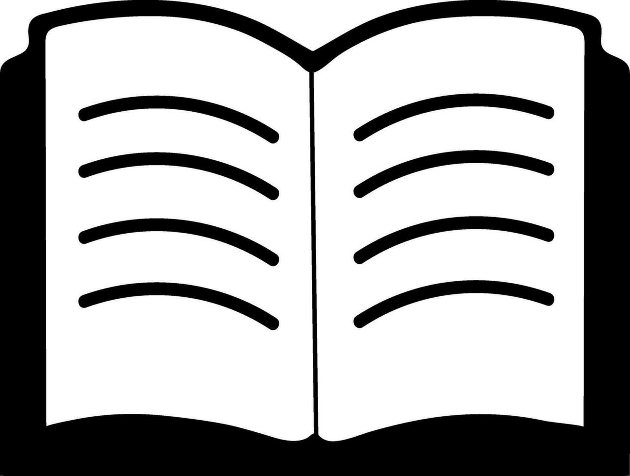 Flat illustration of a book. vector