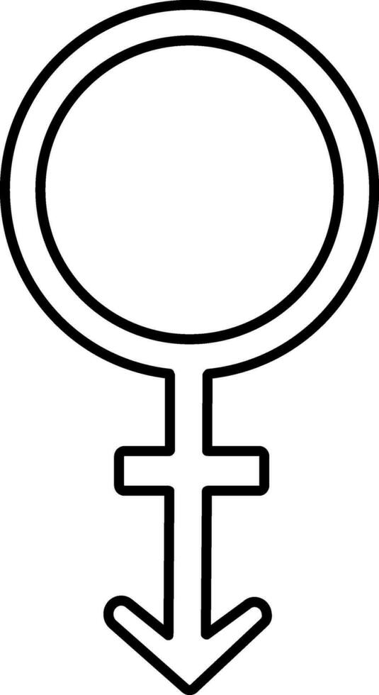 Transgender sign or symbol. vector