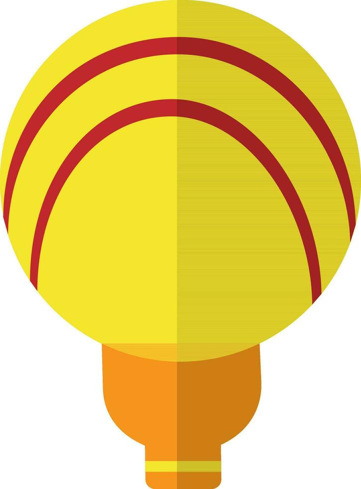 Illustration of a balloon in yellow and orange color. vector